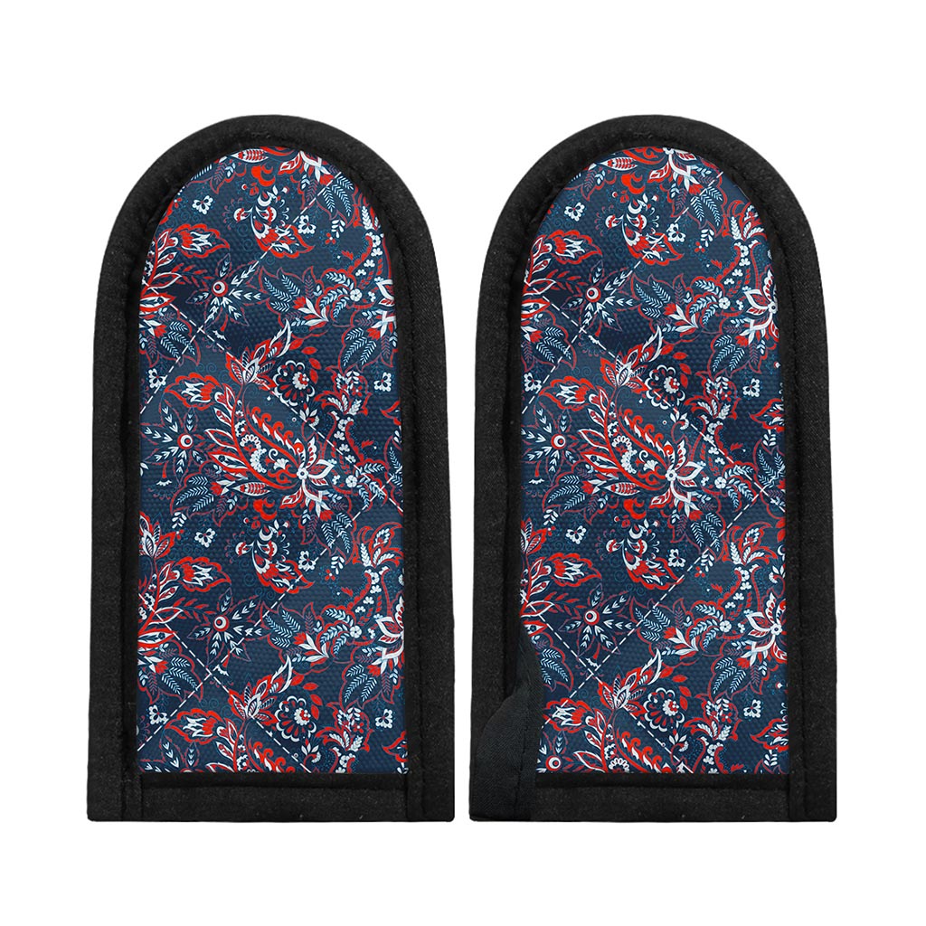 Paisley Floral Bohemian Pattern Print Skillet Handle Cover