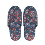 Paisley Floral Bohemian Pattern Print Slippers