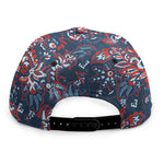 Paisley Floral Bohemian Pattern Print Snapback Cap