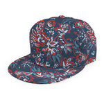 Paisley Floral Bohemian Pattern Print Snapback Cap