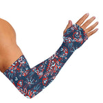 Paisley Floral Bohemian Pattern Print Sun Protection Arm Sleeves