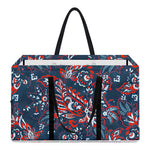 Paisley Floral Bohemian Pattern Print Utility Tote Bag