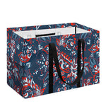 Paisley Floral Bohemian Pattern Print Utility Tote Bag