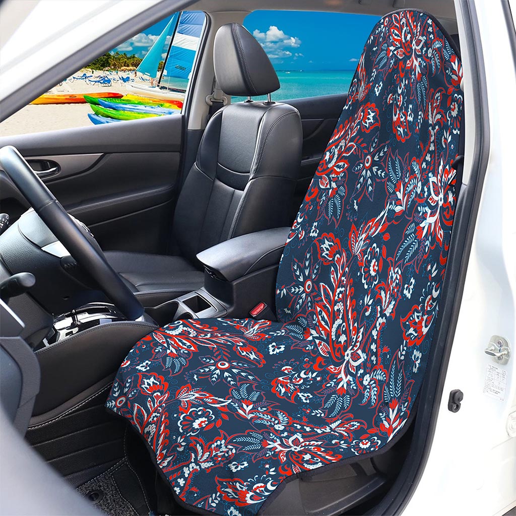 Paisley Floral Bohemian Pattern Print Waterproof Car Seat Cover