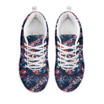 Paisley Floral Bohemian Pattern Print White Running Shoes