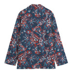 Paisley Floral Bohemian Pattern Print Women's Blazer