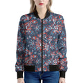 Paisley Floral Bohemian Pattern Print Women's Bomber Jacket