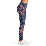 Paisley Floral Bohemian Pattern Print Women's Leggings