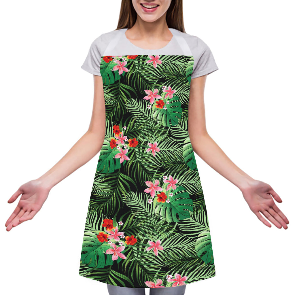 Palm Hawaiian Tropical Pattern Print Adjustable Apron