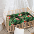Palm Hawaiian Tropical Pattern Print Baby Crib Sheet