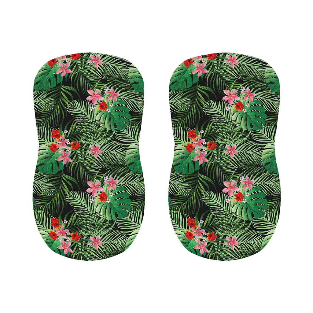 Palm Hawaiian Tropical Pattern Print Bar Stool Covers