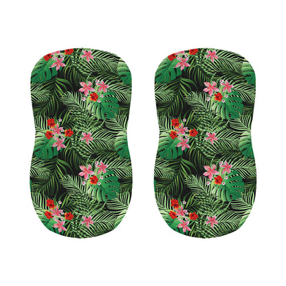 Palm Hawaiian Tropical Pattern Print Bar Stool Covers