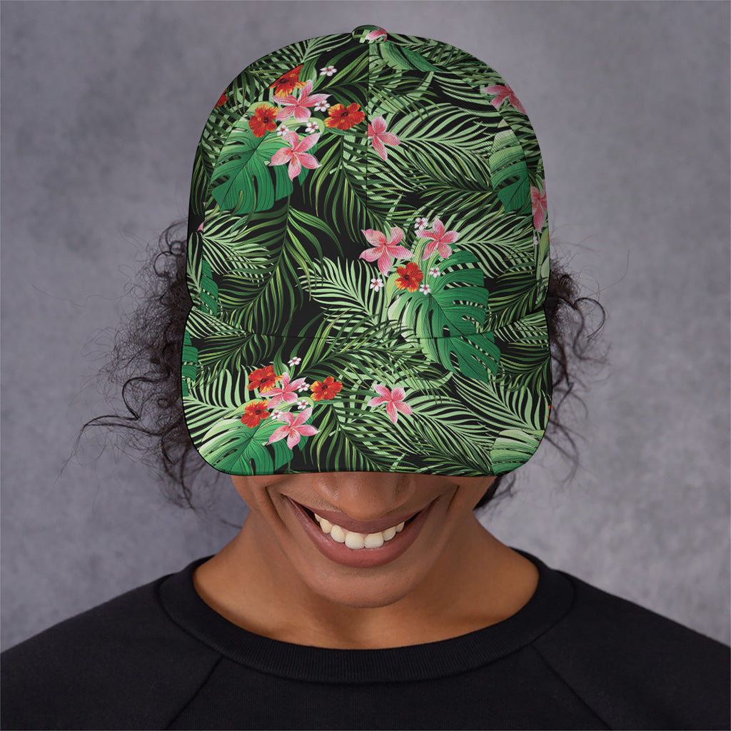 Palm Hawaiian Tropical Pattern Print Baseball Cap