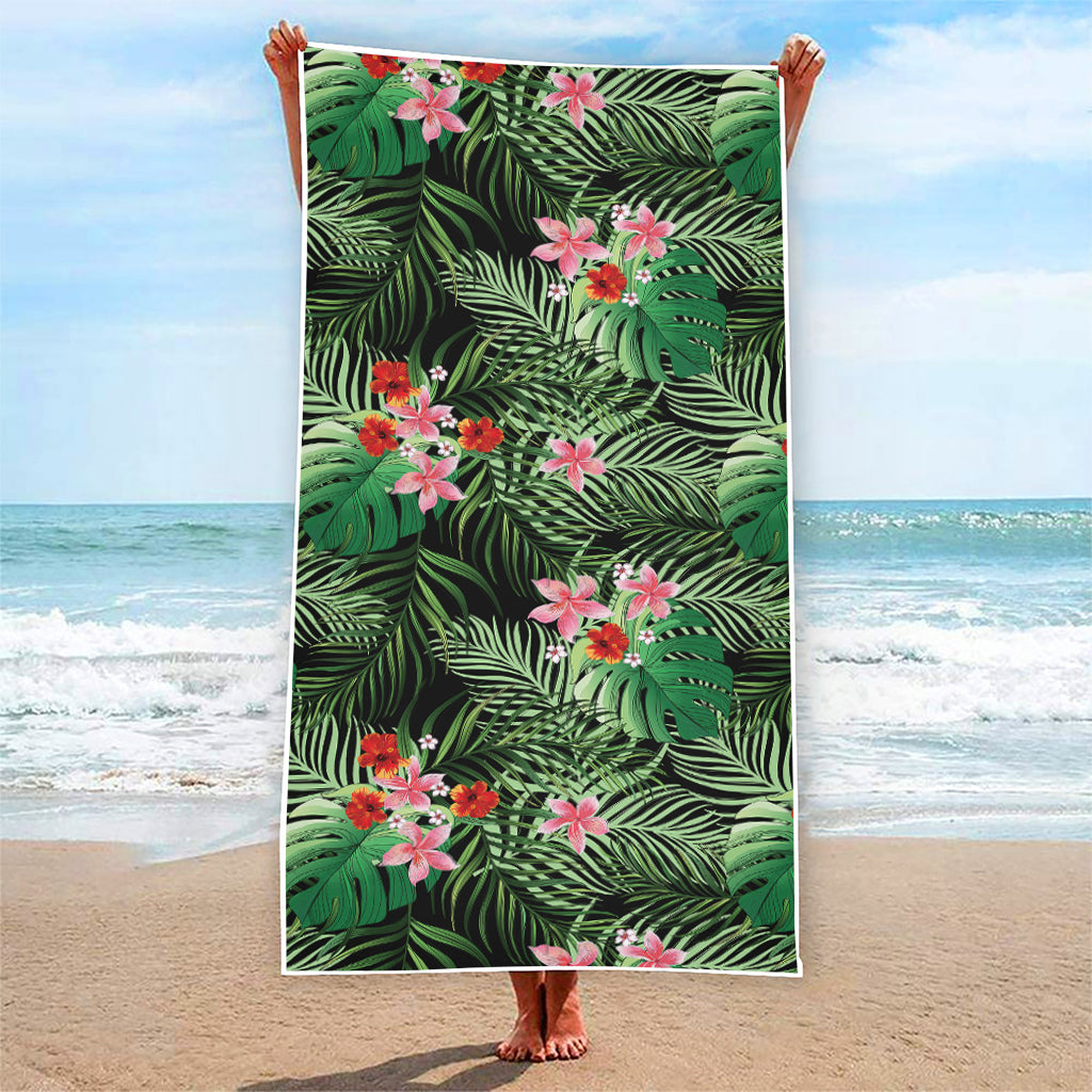 Palm Hawaiian Tropical Pattern Print Beach Towel