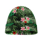 Palm Hawaiian Tropical Pattern Print Beanie