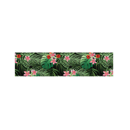 Palm Hawaiian Tropical Pattern Print Bed Runner