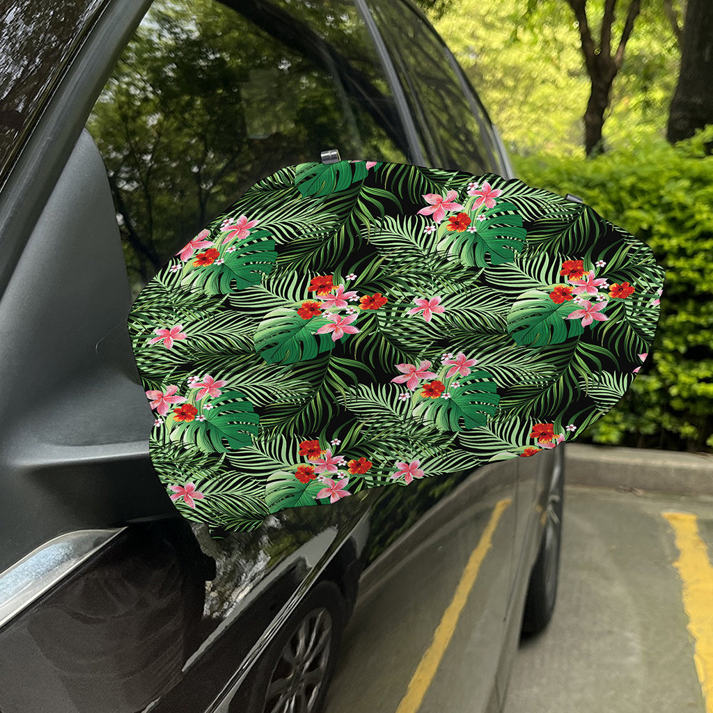 Palm Hawaiian Tropical Pattern Print Car Side Mirror Covers