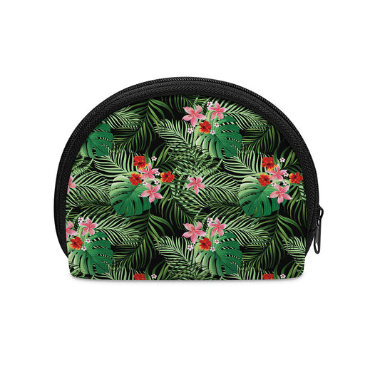 Palm Hawaiian Tropical Pattern Print Coin Purse