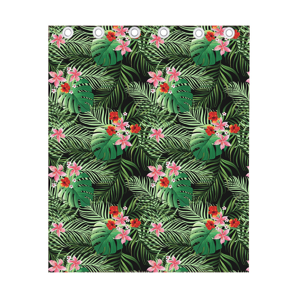 Palm Hawaiian Tropical Pattern Print Curtain