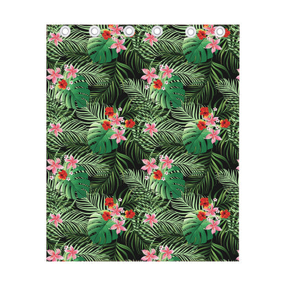 Palm Hawaiian Tropical Pattern Print Curtain