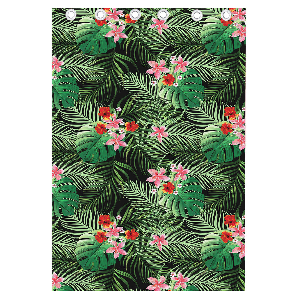 Palm Hawaiian Tropical Pattern Print Curtain