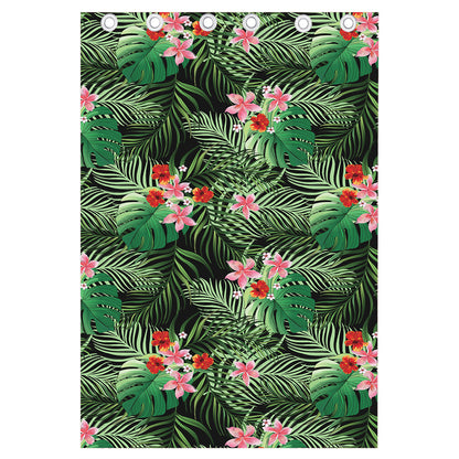 Palm Hawaiian Tropical Pattern Print Curtain