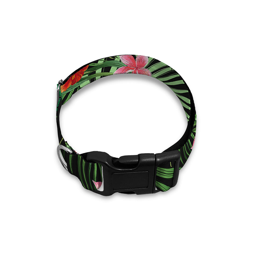 Palm Hawaiian Tropical Pattern Print Dog Collar