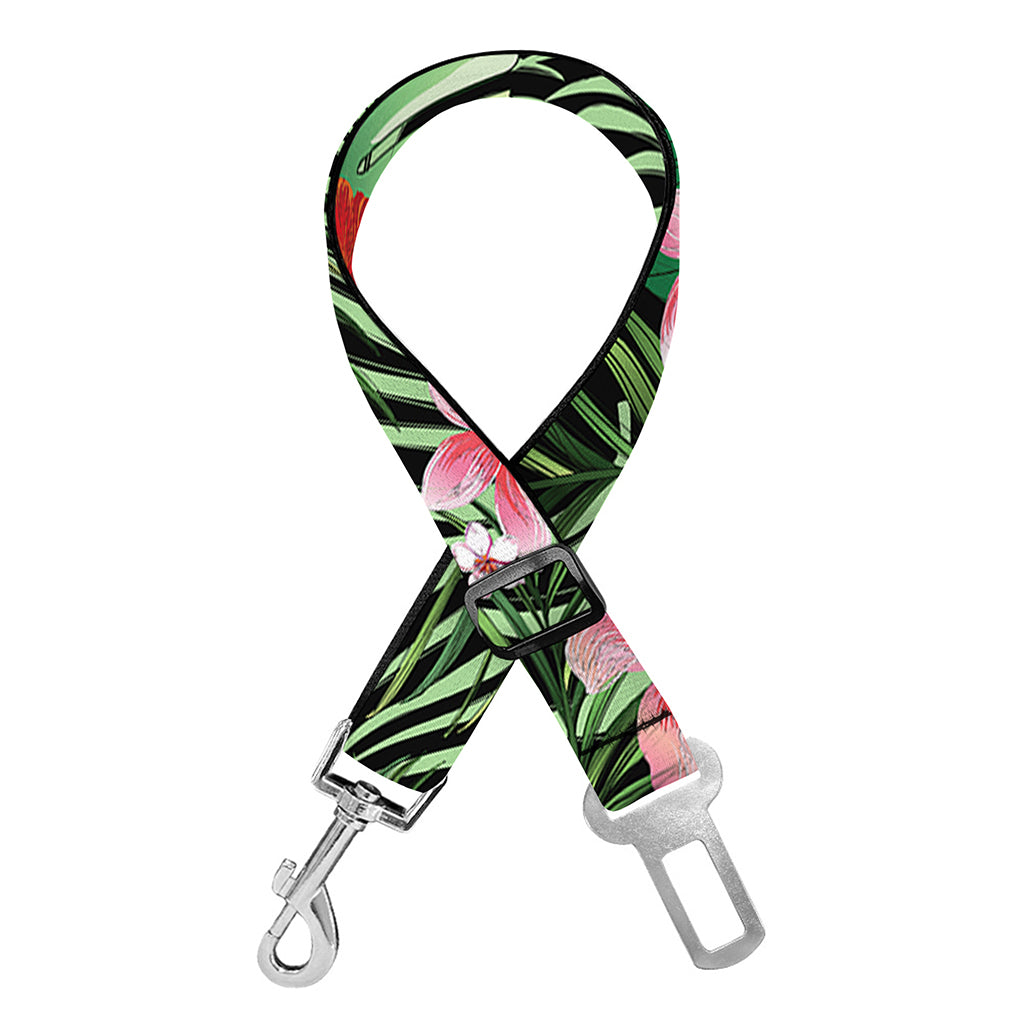 Palm Hawaiian Tropical Pattern Print Dog Seat Belt