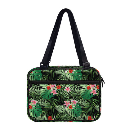 Palm Hawaiian Tropical Pattern Print Double Strap Bible Bag