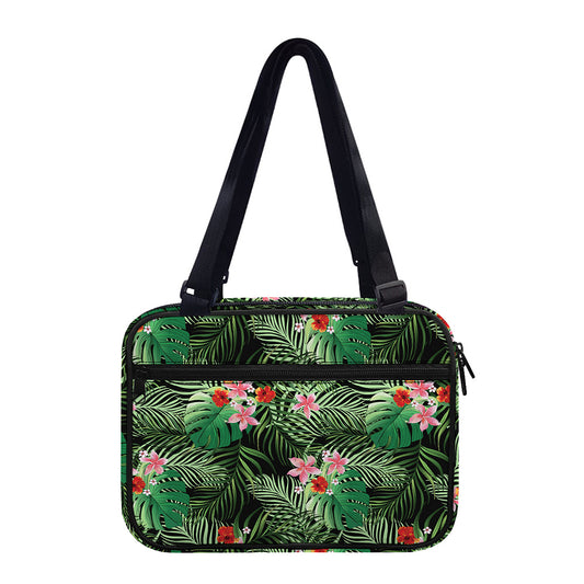 Palm Hawaiian Tropical Pattern Print Double Strap Bible Bag