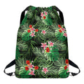 Palm Hawaiian Tropical Pattern Print Drawstring Backpack
