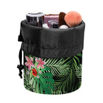 Palm Hawaiian Tropical Pattern Print Drawstring Makeup Bag