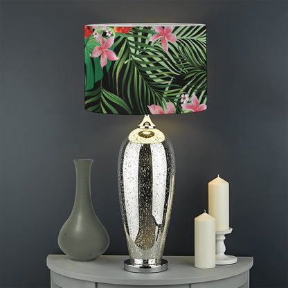 Palm Hawaiian Tropical Pattern Print Drum Lamp Shade