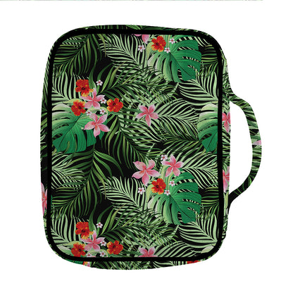 Palm Hawaiian Tropical Pattern Print Front Pocket Bible Bag