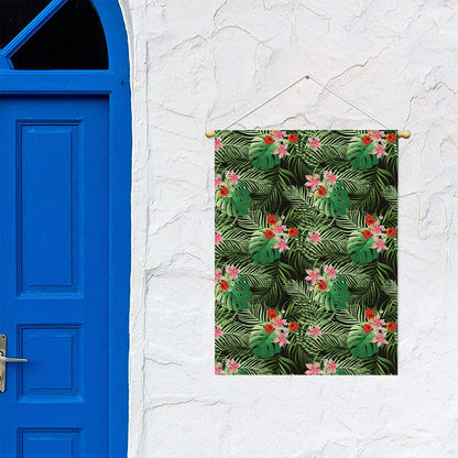 Palm Hawaiian Tropical Pattern Print Garden Flag