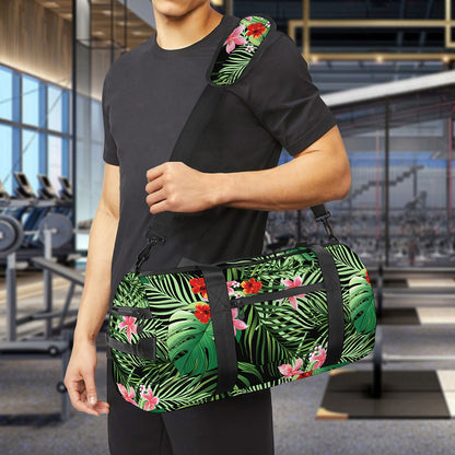 Palm Hawaiian Tropical Pattern Print Gym Bag