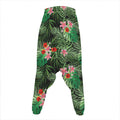 Palm Hawaiian Tropical Pattern Print Hammer Pants