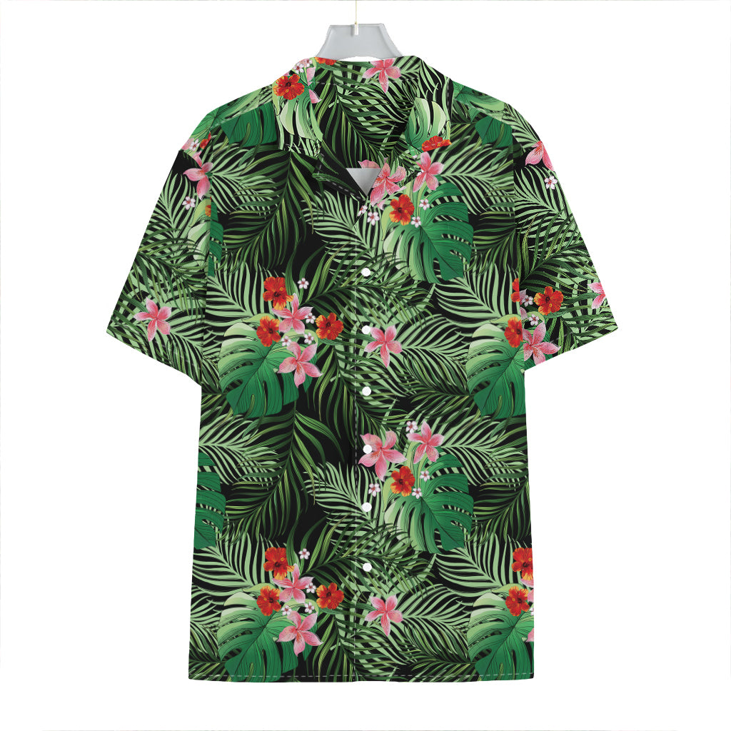 Palm Hawaiian Tropical Pattern Print Hawaiian Shirt