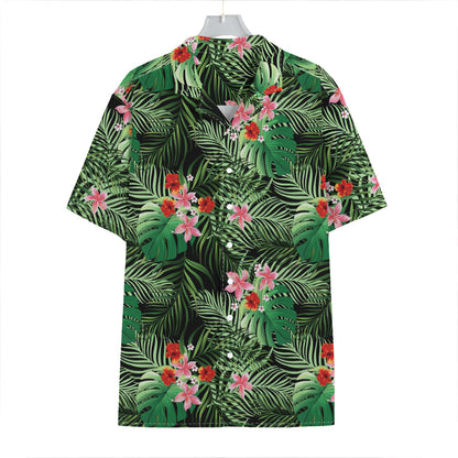Palm Hawaiian Tropical Pattern Print Hawaiian Shirt