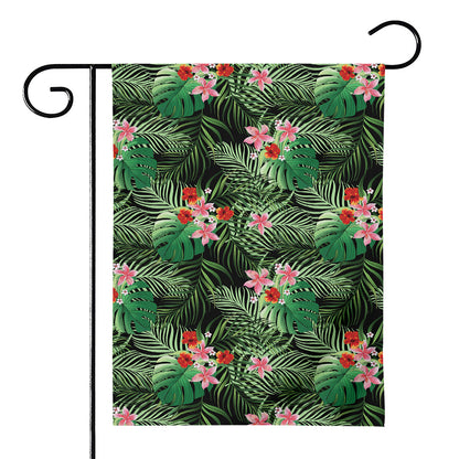 Palm Hawaiian Tropical Pattern Print House Flag
