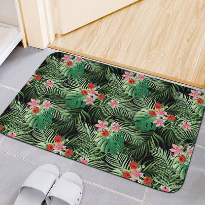 Palm Hawaiian Tropical Pattern Print Indoor Door Mat