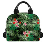 Palm Hawaiian Tropical Pattern Print Insulated Lunch Bag