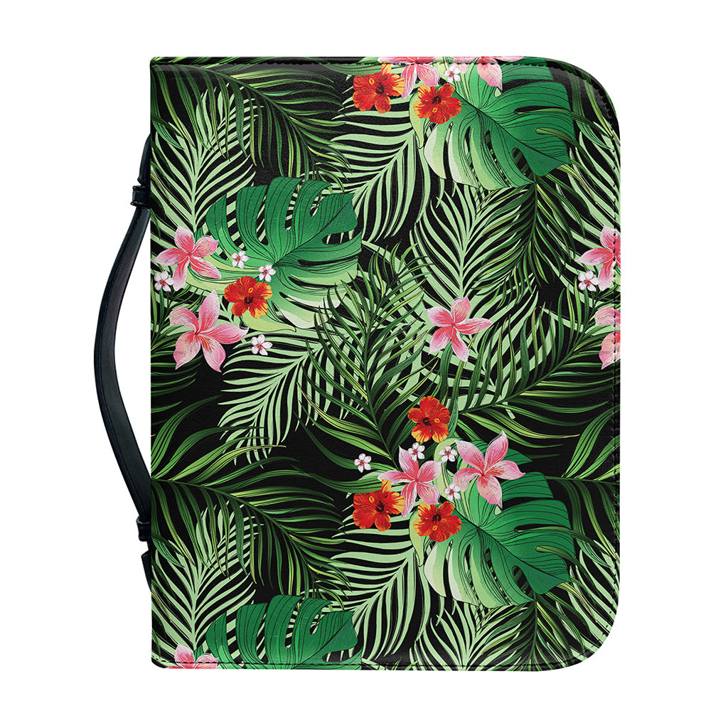 Palm Hawaiian Tropical Pattern Print Leather Bible Cover