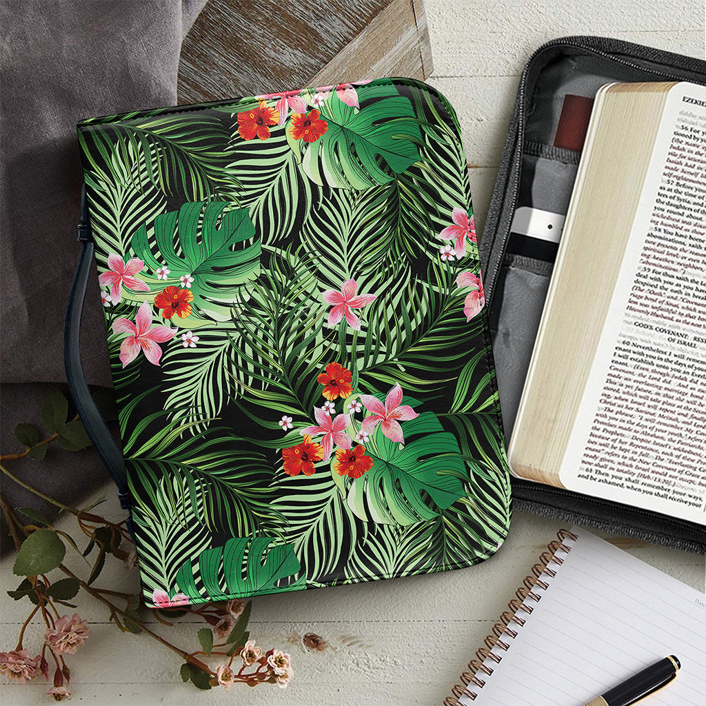 Palm Hawaiian Tropical Pattern Print Leather Bible Cover