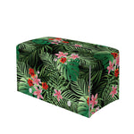 Palm Hawaiian Tropical Pattern Print Leather Tissue Box Cover