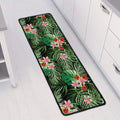Palm Hawaiian Tropical Pattern Print Long Kitchen Mat