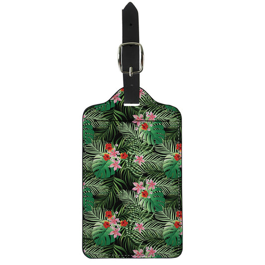 Palm Hawaiian Tropical Pattern Print Luggage Tag