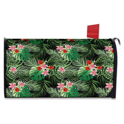 Palm Hawaiian Tropical Pattern Print Mailbox Cover