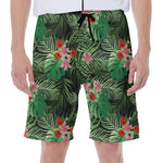 Palm Hawaiian Tropical Pattern Print Men's Beach Shorts