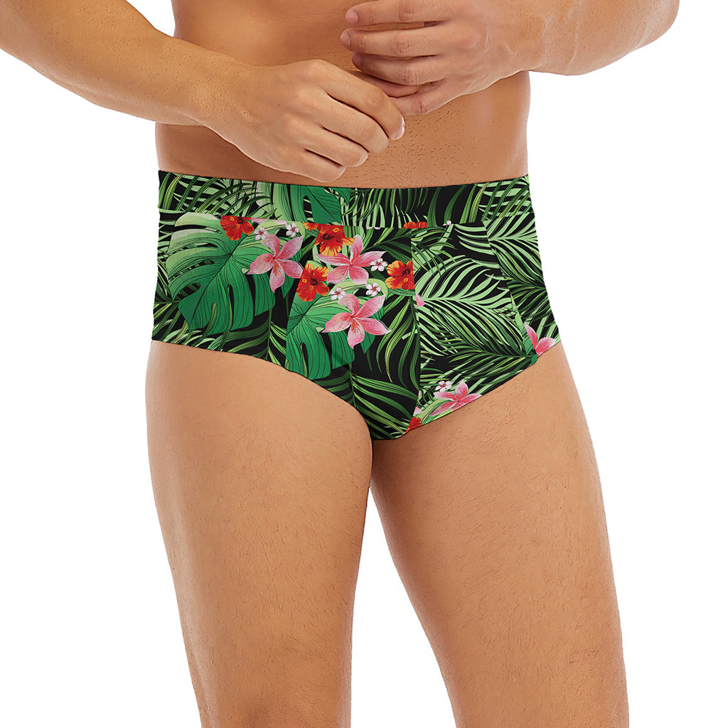 Palm Hawaiian Tropical Pattern Print Men's Briefs